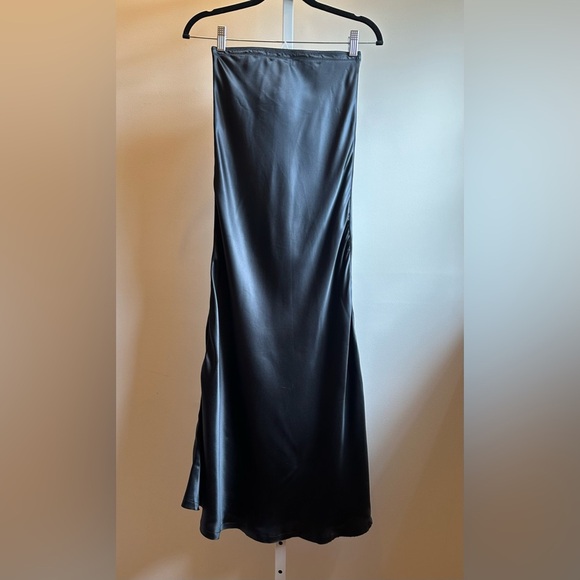 NEW Dodo Bar Or Black Silk Axl Skirt Sz Italian 38 Small Flaws - Picture 2 of 10